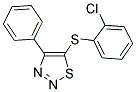 2-CHLOROPHENYL 4-PHENYL-1,2,3-THIADIAZOL-5-YL SULFIDE Struktur