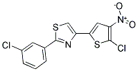 4-(5-CHLORO-4-NITRO-2-THIENYL)-2-(3-CHLOROPHENYL)-1,3-THIAZOLE Struktur