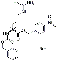 BENZYLOXYCARBONYL-L-ARGNINE P-NITROBENZYL ESTER MONOHYDROBROMIDE Struktur