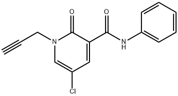 5-CHLORO-2-OXO-N-PHENYL-1-(2-PROPYNYL)-1,2-DIHYDRO-3-PYRIDINECARBOXAMIDE Struktur