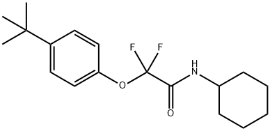 2-[4-(TERT-BUTYL)PHENOXY]-N-CYCLOHEXYL-2,2-DIFLUOROACETAMIDE Struktur