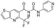 N-(4-PYRIDINYL)-N'-[[5-(TRIFLUOROMETHYL)THIENO[3,2-B]PYRIDIN-6-YL]CARBONYL]UREA Struktur