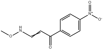 3-(METHOXYAMINO)-1-(4-NITROPHENYL)-2-PROPEN-1-ONE Struktur