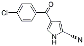 4-(4-CHLOROBENZOYL)-1H-PYRROLE-2-CARBONITRILE Struktur