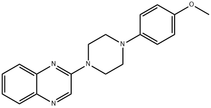 2-[4-(4-METHOXYPHENYL)PIPERAZINO]QUINOXALINE Struktur