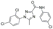 N-(4-CHLOROPHENYL)-1-(2,4-DICHLOROPHENYL)-5-METHYL-1H-1,2,4-TRIAZOLE-3-CARBOXAMIDE Struktur