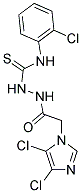 N1-(2-CHLOROPHENYL)-2-[2-(4,5-DICHLORO-1H-IMIDAZOL-1-YL)ACETYL]HYDRAZINE-1-CARBOTHIOAMIDE Struktur