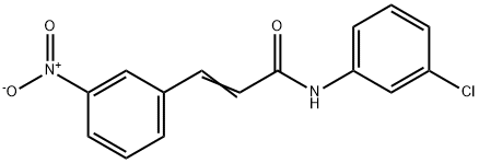 N-(3-CHLOROPHENYL)-3-(3-NITROPHENYL)ACRYLAMIDE Struktur