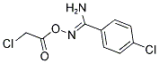 O1-(2-CHLOROACETYL)-4-CHLOROBENZENE-1-CARBOHYDROXIMAMIDE Struktur