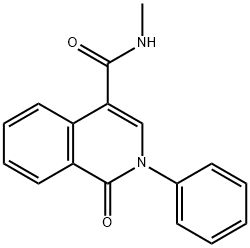 N-METHYL-1-OXO-2-PHENYL-1,2-DIHYDRO-4-ISOQUINOLINECARBOXAMIDE Struktur