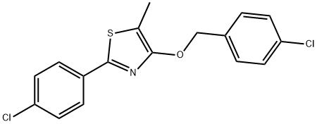 4-CHLOROBENZYL 2-(4-CHLOROPHENYL)-5-METHYL-1,3-THIAZOL-4-YL ETHER Struktur