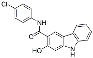 4'-CHLORO-2-HYDROXY-3-CARBAZOLECARBOXANILIDE Struktur