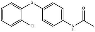 N-(4-[(2-CHLOROPHENYL)SULFANYL]PHENYL)ACETAMIDE Struktur