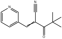 2-(2,2-DIMETHYLPROPANOYL)-3-(3-PYRIDYL)PROP-2-ENENITRILE Struktur