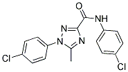 N,1-BIS(4-CHLOROPHENYL)-5-METHYL-1H-1,2,4-TRIAZOLE-3-CARBOXAMIDE Struktur