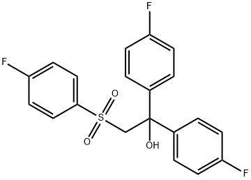 1,1-BIS(4-FLUOROPHENYL)-2-[(4-FLUOROPHENYL)SULFONYL]-1-ETHANOL Struktur