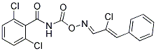 [(([(2-CHLORO-3-PHENYLPROP-2-ENYLIDENE)AMINO]OXY)CARBONYL)AMINO](2,6-DICHLOROPHENYL)METHANONE Struktur