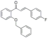 1-[2-(BENZYLOXY)PHENYL]-3-(4-FLUOROPHENYL)PROP-2-EN-1-ONE Struktur