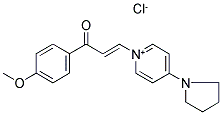 1-(4-METHOXYPHENYL)-3-(4-TETRAHYDRO-1H-PYRROL-1-YLPYRIDINIUM-1-YL)PROP-2-EN-1-ONE CHLORIDE Struktur