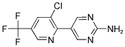 5-[3-CHLORO-5-(TRIFLUOROMETHYL)-2-PYRIDINYL]-2-PYRIMIDINAMINE Struktur