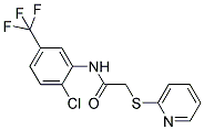 N-[2-CHLORO-5-(TRIFLUOROMETHYL)PHENYL]-2-(PYRIDIN-2-YLTHIO)ACETAMIDE Struktur