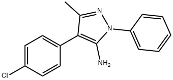 4-(4-CHLOROPHENYL)-3-METHYL-1-PHENYL-1H-PYRAZOL-5-AMINE Struktur