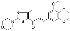 1-(4-METHYL-2-MORPHOLINO-1,3-THIAZOL-5-YL)-3-(3,4,5-TRIMETHOXYPHENYL)PROP-2-EN-1-ONE Struktur