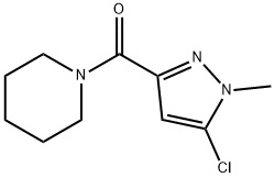 (5-CHLORO-1-METHYL-1H-PYRAZOL-3-YL)(PIPERIDINO)METHANONE Struktur