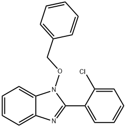 1-(BENZYLOXY)-2-(2-CHLOROPHENYL)-1H-1,3-BENZIMIDAZOLE Struktur