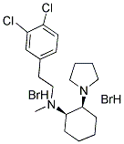 CIS-(+/-)-N-METHYL-N-[2-(3,4-DICHLOROPHENYL)ETHYL]-2-(1-PYRROLIDINYL) CYCLOHEXAMINE HBR Struktur