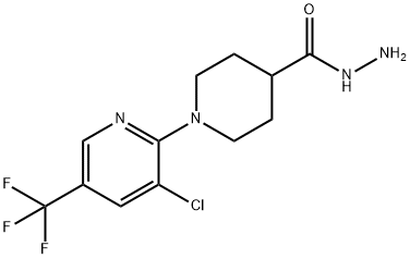 1-[3-CHLORO-5-(TRIFLUOROMETHYL)-2-PYRIDINYL]-4-PIPERIDINECARBOHYDRAZIDE Struktur