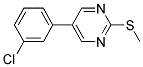 5-(3-CHLOROPHENYL)-2-(METHYLSULFANYL)PYRIMIDINE Struktur