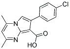 7-(4-CHLOROPHENYL)-2,4-DIMETHYLPYRROLO[1,2-A]PYRIMIDINE-8-CARBOXYLIC ACID Struktur