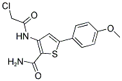 3-[(2-CHLOROACETYL)AMINO]-5-(4-METHOXYPHENYL)THIOPHENE-2-CARBOXAMIDE Struktur