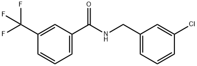 N-(3-CHLOROBENZYL)-3-(TRIFLUOROMETHYL)BENZENECARBOXAMIDE Struktur