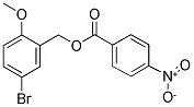 5-BROMO-2-METHOXYBENZYL 4-NITROBENZENECARBOXYLATE Struktur