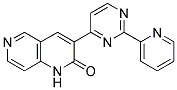 3-[2-(PYRIDIN-2-YL)PYRIMIDIN-4-YL]-1,6-NAPHTHYRIDIN-2(1H)-ONE Struktur