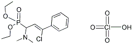 DIETHYL [3-CHLORO-1-(DIMETHYLAMINO)-3-PHENYLALLYL]PHOSPHONATE PERCHLORATE Struktur