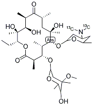 ERYTHROMYCIN (N-METHYL-13C) Struktur