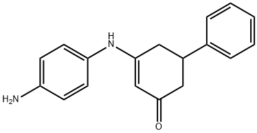 3-((4-AMINOPHENYL)AMINO)-5-PHENYLCYCLOHEX-2-EN-1-ONE Struktur