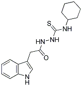 4-CYCLOHEXYL-1-(2-(INDOL-3-YL)ACETYL)THIOSEMICARBAZIDE Struktur