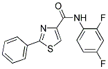 N-(2,4-DIFLUOROPHENYL)-2-PHENYL-1,3-THIAZOLE-4-CARBOXAMIDE Struktur