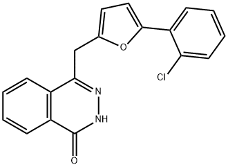 4-([5-(2-CHLOROPHENYL)-2-FURYL]METHYL)-1(2H)-PHTHALAZINONE Struktur