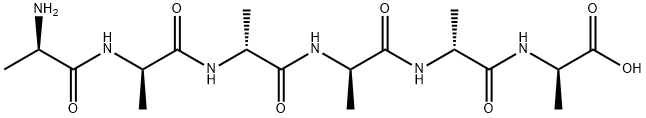 H-D-ALA-D-ALA-D-ALA-D-ALA-D-ALA-D-ALA-OH Struktur