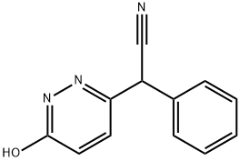 2-(6-HYDROXY-3-PYRIDAZINYL)-2-PHENYLACETONITRILE Struktur