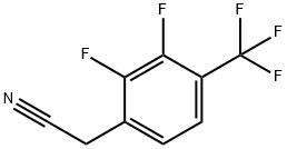 2,3-DIFLUORO-4-(TRIFLUOROMETHYL)PHENYLACETONITRILE Struktur