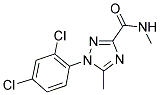 1-(2,4-DICHLOROPHENYL)-N,5-DIMETHYL-1H-1,2,4-TRIAZOLE-3-CARBOXAMIDE Struktur