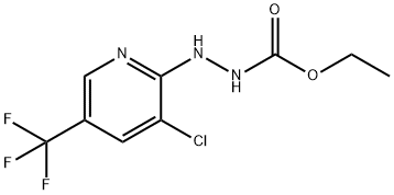 ETHYL 2-[3-CHLORO-5-(TRIFLUOROMETHYL)-2-PYRIDINYL]-1-HYDRAZINECARBOXYLATE Struktur