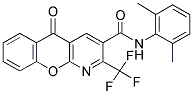 N-(2,6-DIMETHYLPHENYL)-5-OXO-2-(TRIFLUOROMETHYL)-5H-CHROMENO[2,3-B]PYRIDINE-3-CARBOXAMIDE Struktur