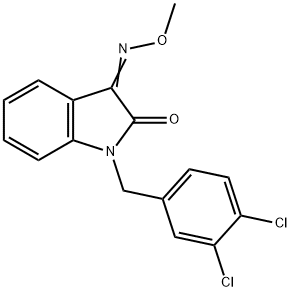 1-(3,4-DICHLOROBENZYL)-1H-INDOLE-2,3-DIONE 3-(O-METHYLOXIME) Struktur